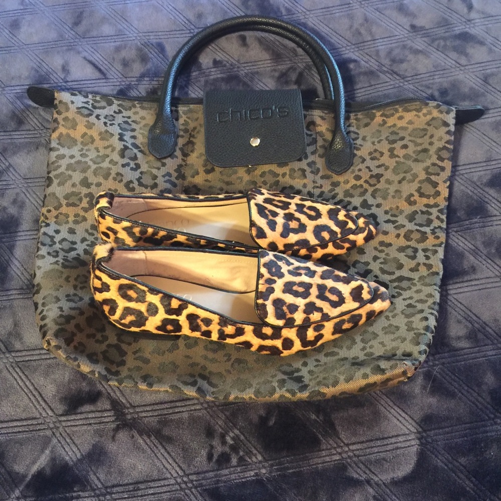 Chico’s Leopard Print Mini Tote 🐆👜